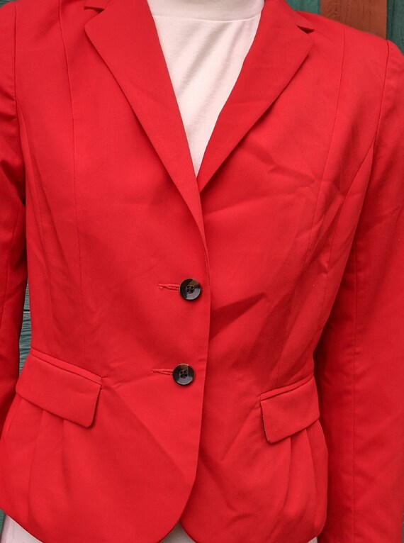 Vintage Cropped Jacket Hunt Club Red – 1990s - image 3