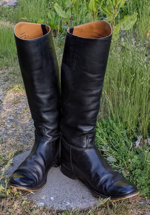 vintage leather riding boots Gem