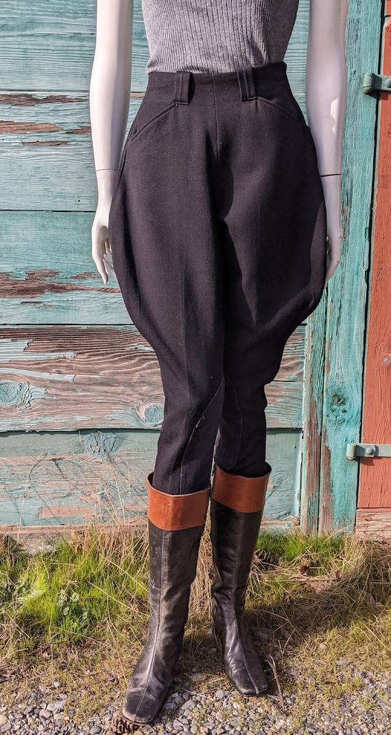 Vintage Jodhpurs Riding Pants Flare Leg With Foot Strap Vintage Jodhpurs Riding Pants Flare Leg With Foot Strap