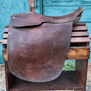 Vintage Saddle Cutback Borelli Collegiate English Pleasure size 20  - 1970s