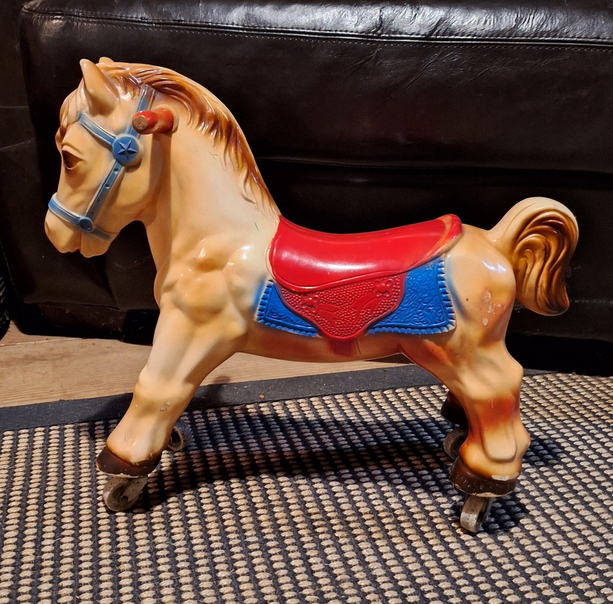 Vintage Toy Mini Ride on Pony With Wheels/toddler – 1960s - Etsy