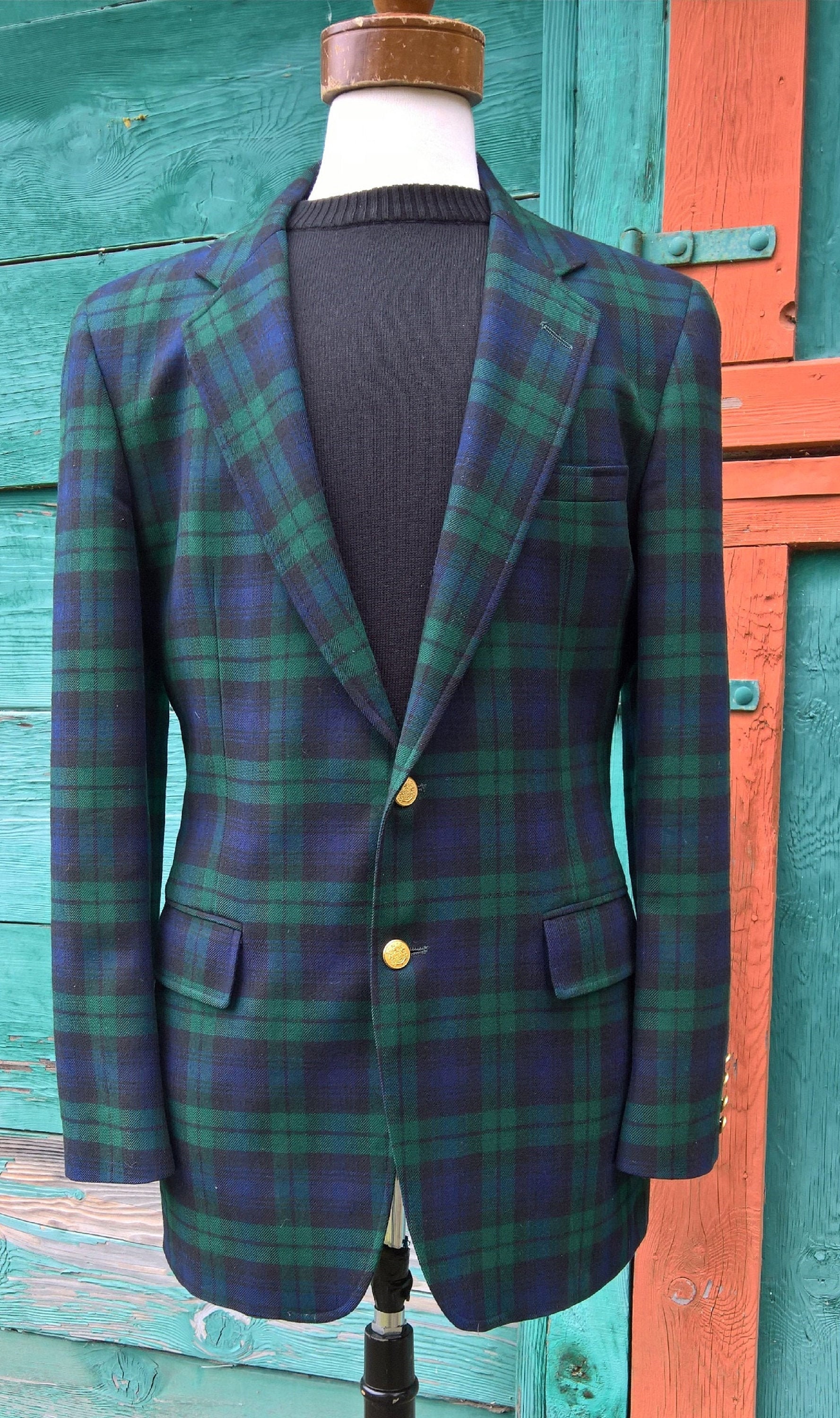 Vintage Men’s Classic Tartan Wembley Blazer