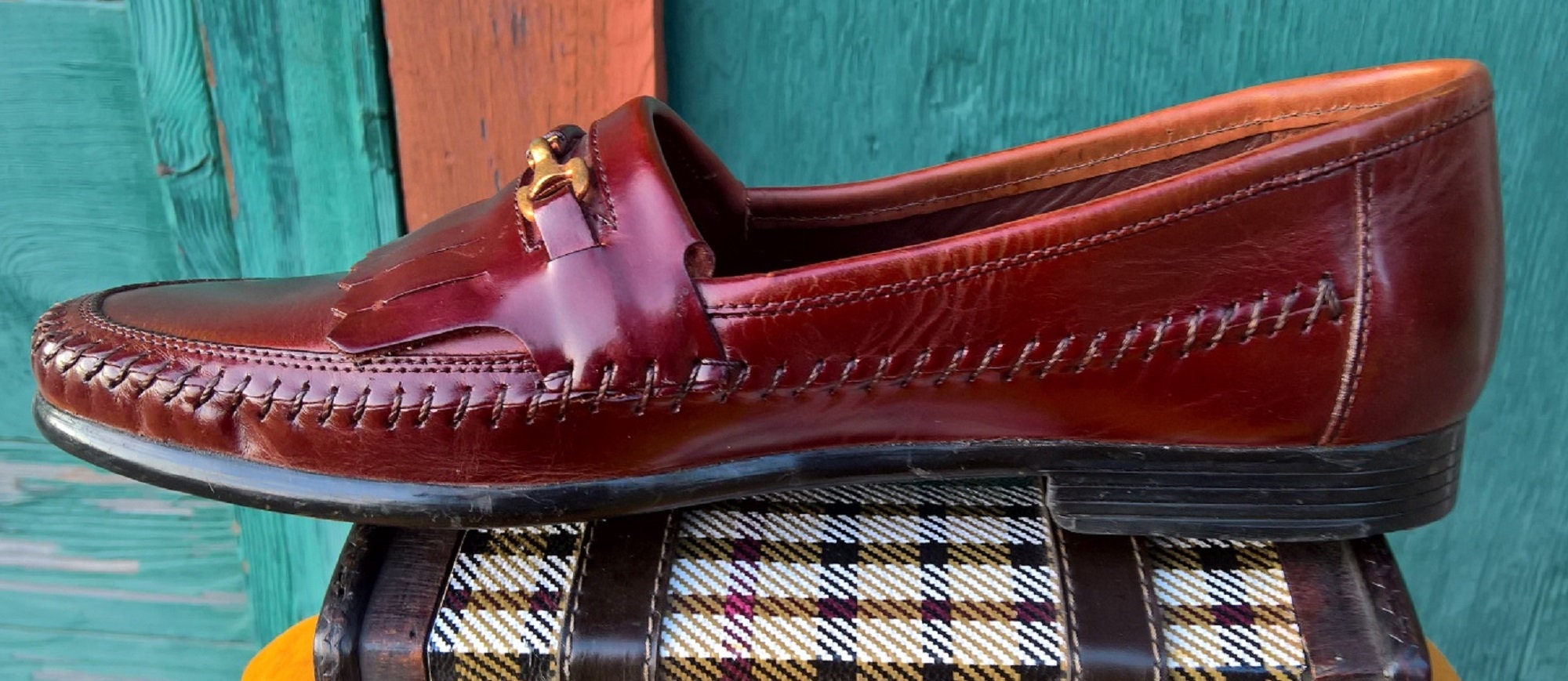 Vintage Men's Snaffle Bit Shoes, Stacy Adams Loafers