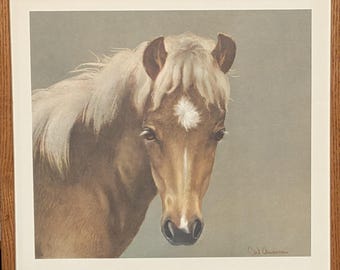 Vintage inramat tryck "Glamour Girl" CW Anderson Portfolio Accent on Youth – 1958