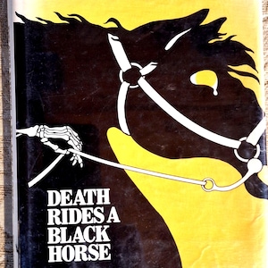 Vintage Large Print Book “Death Rides a Black Horse” by Lewis B Patten – 1979