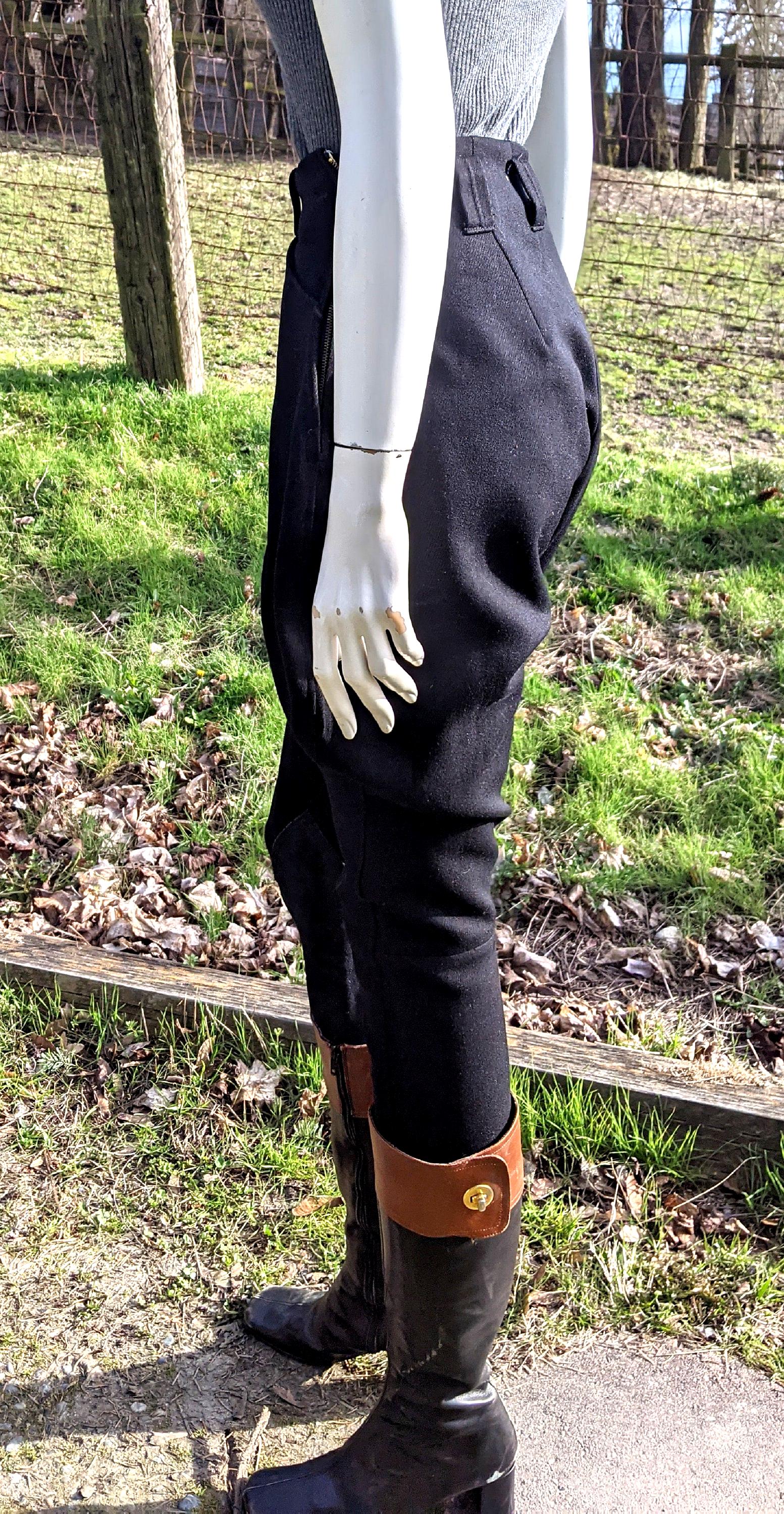 パンツ 1940s FRENCH VINTAGE PIQUE JODHPURS Vintage Riding pants Stirrups French breeches Equestrian