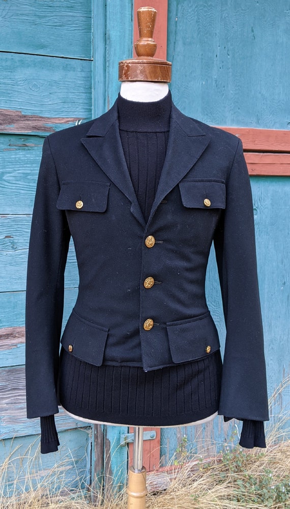 Vintage Men’s Military Jacket Dress/JR Gaunt Buttons – 1920s