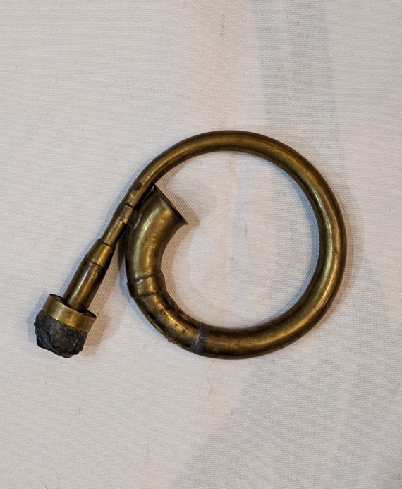 Vintage Hunt Horn Bugle Horn Pocket Field Brass – 1940s