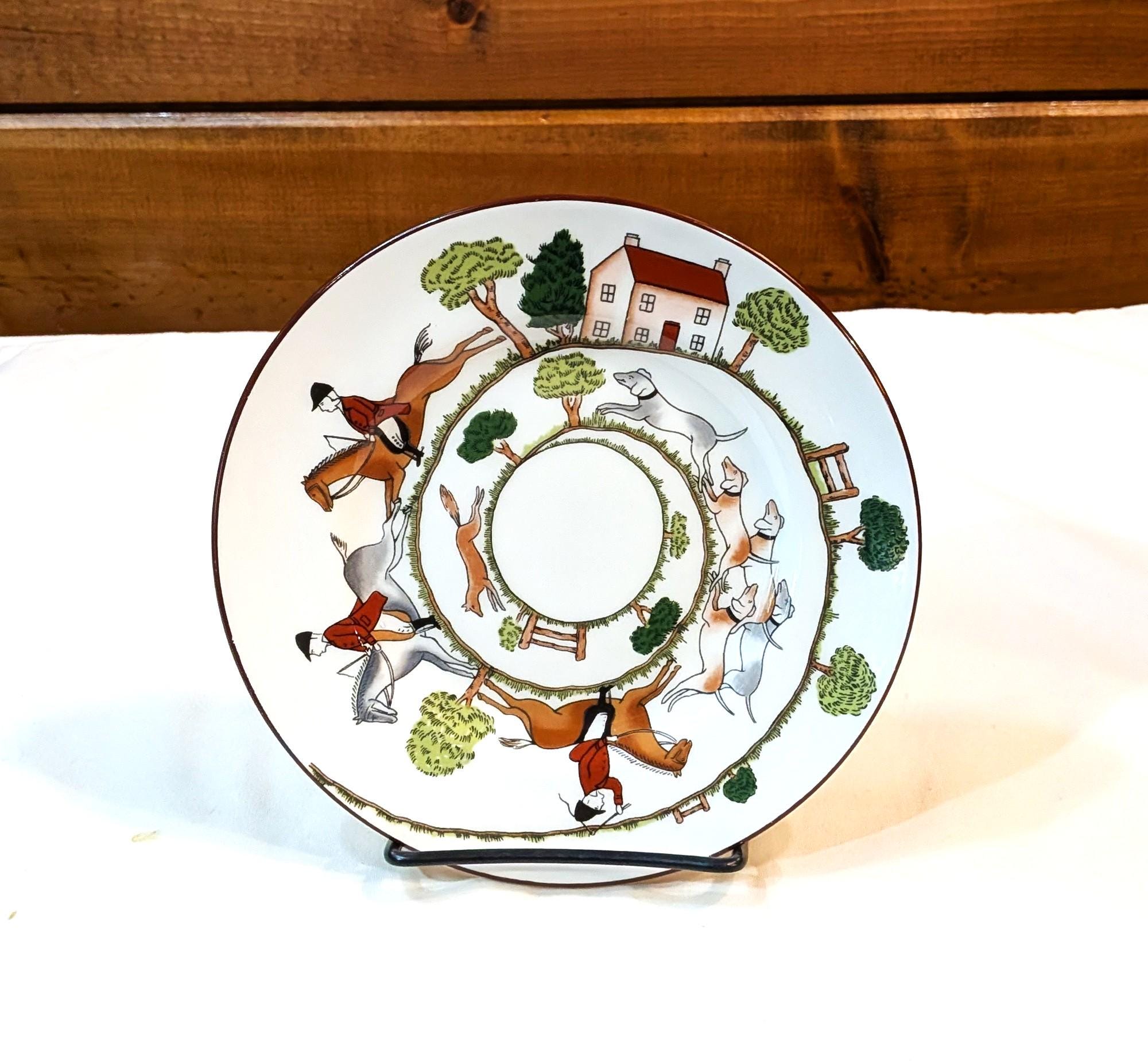 Vintage Hunting Dinnerware - Etsy