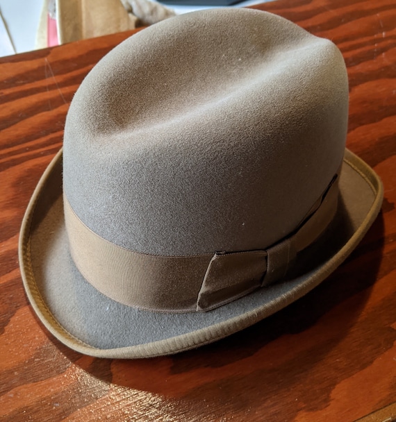 Vintage Homburg Saddle Derby with Wide Grosgrain … - image 6