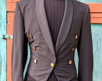 Vintage Jacket USAF Cadet Cropped Wool Equestrian Style 40L– 1966