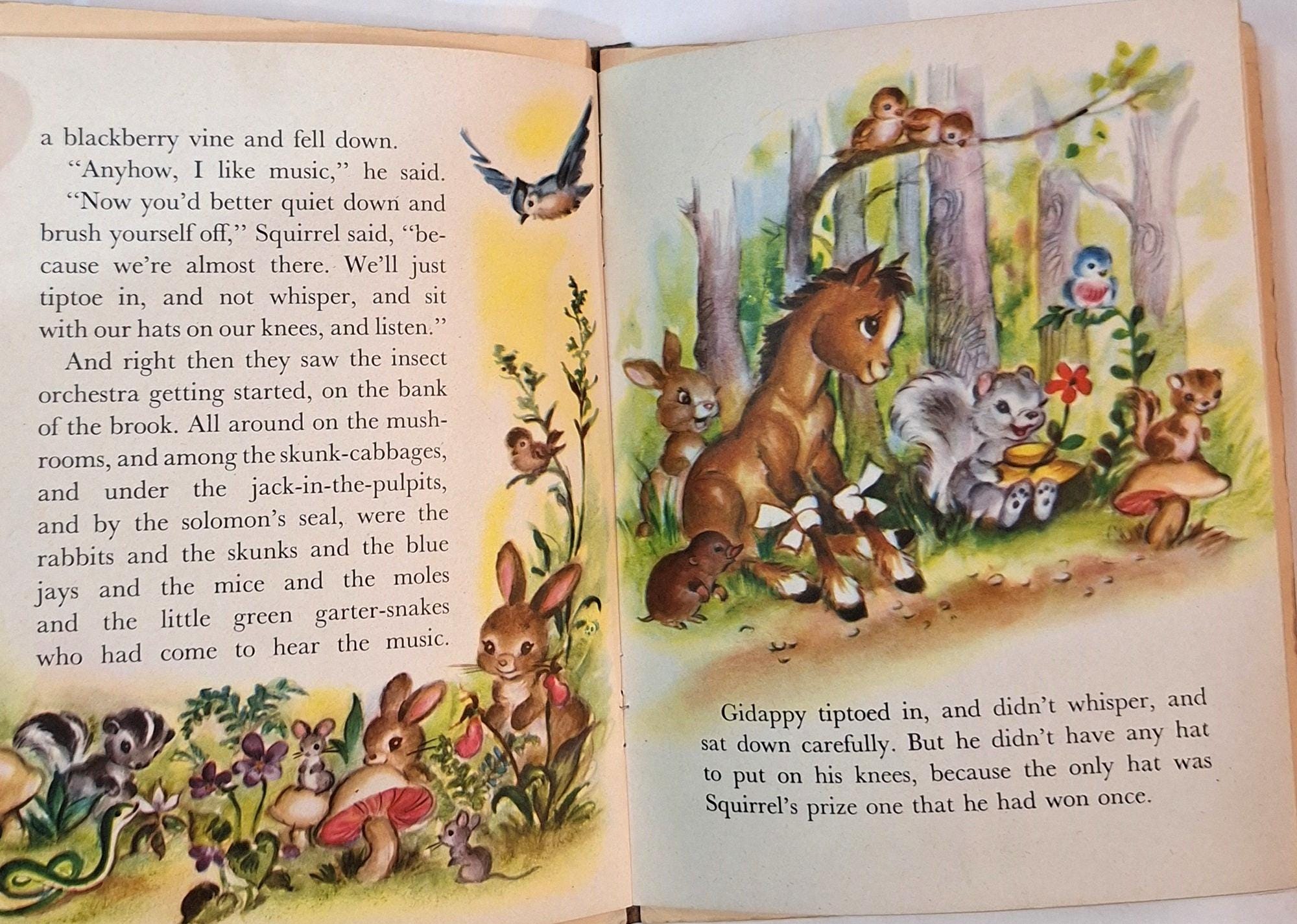 ヴィンテージの子供向け絵本「ギダッピー」エルシー・チャーチ著（1950 