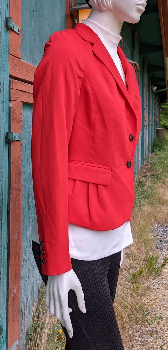 Vintage Cropped Jacket Hunt Club Red – 1990s - image 2