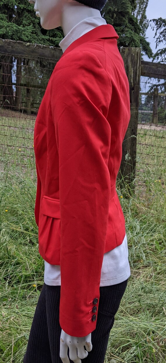 Vintage Cropped Jacket Hunt Club Red – 1990s - image 4