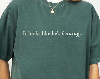 While You Were Sleeping Shirt, It Looks Like Hes Leaning Romcom Tee, Movie Merch Soft Comfort Colors T-Shirt, Christmas Xmas Holiday Gift