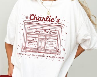 The Santa Clause Movie Charlie's Diner Judy's Hot Cocoa Comfort Colors Shirt, 90's Christmas Holiday, Neil Scott Calvin Vintage Tee Gift