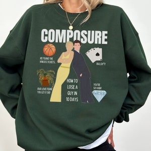 How to Lose a Guy in 10 Days Crewneck Sweatshirt Composure RomCom Romantic Valentines Gift Movie Lover Merch Composure Magazine