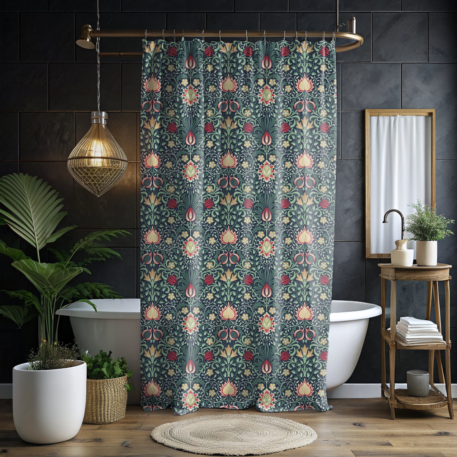 Morrison Modern Tartan Shower Curtain main image 1