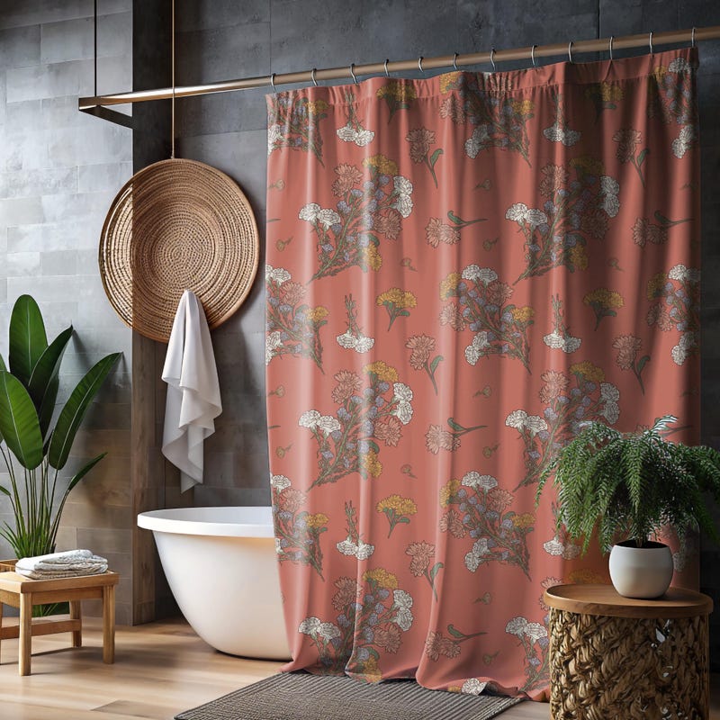 Retro Shower Curtain - Etsy