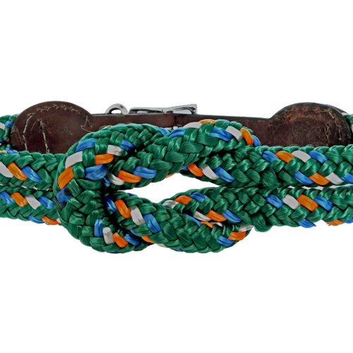 Rope Dog Collar in Hunter Green Green Rope Dog Collar Etsy