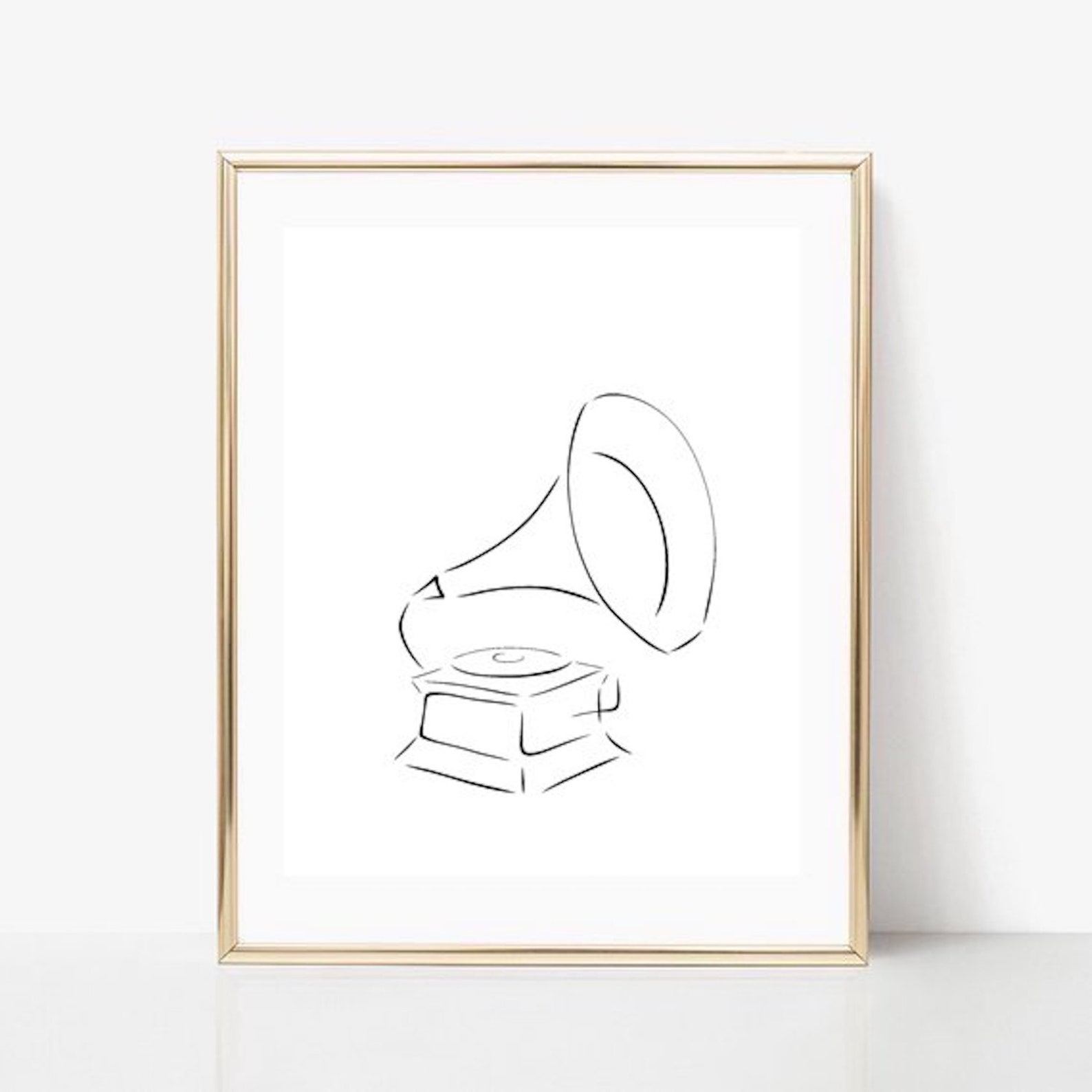 Grammy Line Art Music Print Abstract Musician Wall Decor | Etsy