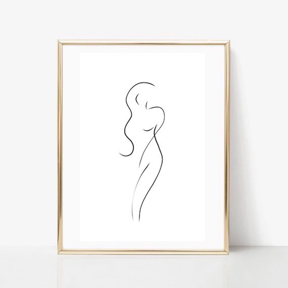 Woman Line Art, Woman Print, Abstract Women Wall Decor, Minimalist Art ...