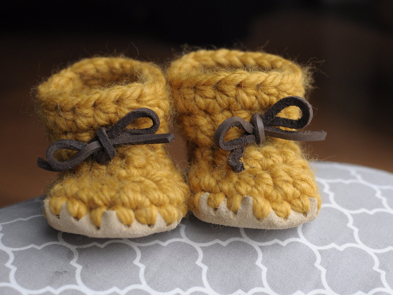 Soft Leather MJ Crib Shoe - Copper - 3510 main image 0