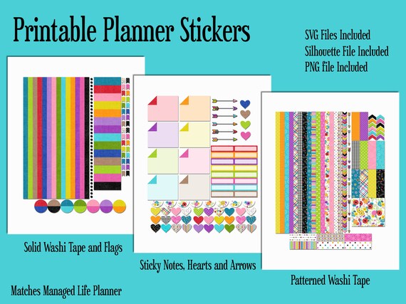 Printable Planner Stickers - Etsy