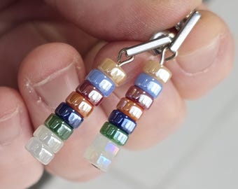 Colorful Glass Beaded Earrings