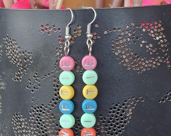 Swiftie Colorful Beaded Earrings