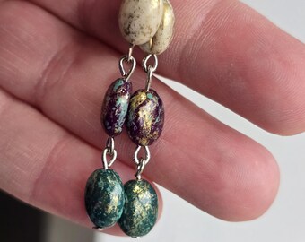 Coffee Lover, Coffee Bean Beaded Earrings