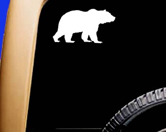 Grizzly Bear Car RV Window Vinyl Decal Sticker Original Design Hunting Outdoor