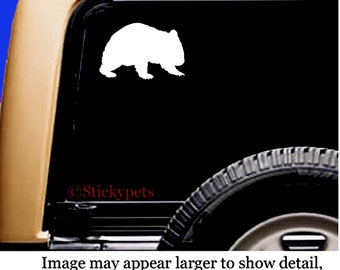 Wombat Australia Vinyl Car Truck Window Pet Vinyl Decal Sticker Original Design