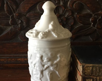 French Apothecary Jar, Limoges Apothecary Jar, French Porcelain, Limoges Porcelain, Storage Jar