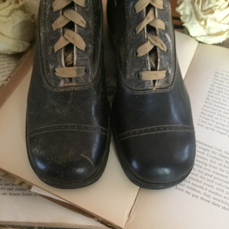 Edwardian Childs Shoes Antique Childs Boots Victorian Child Etsy