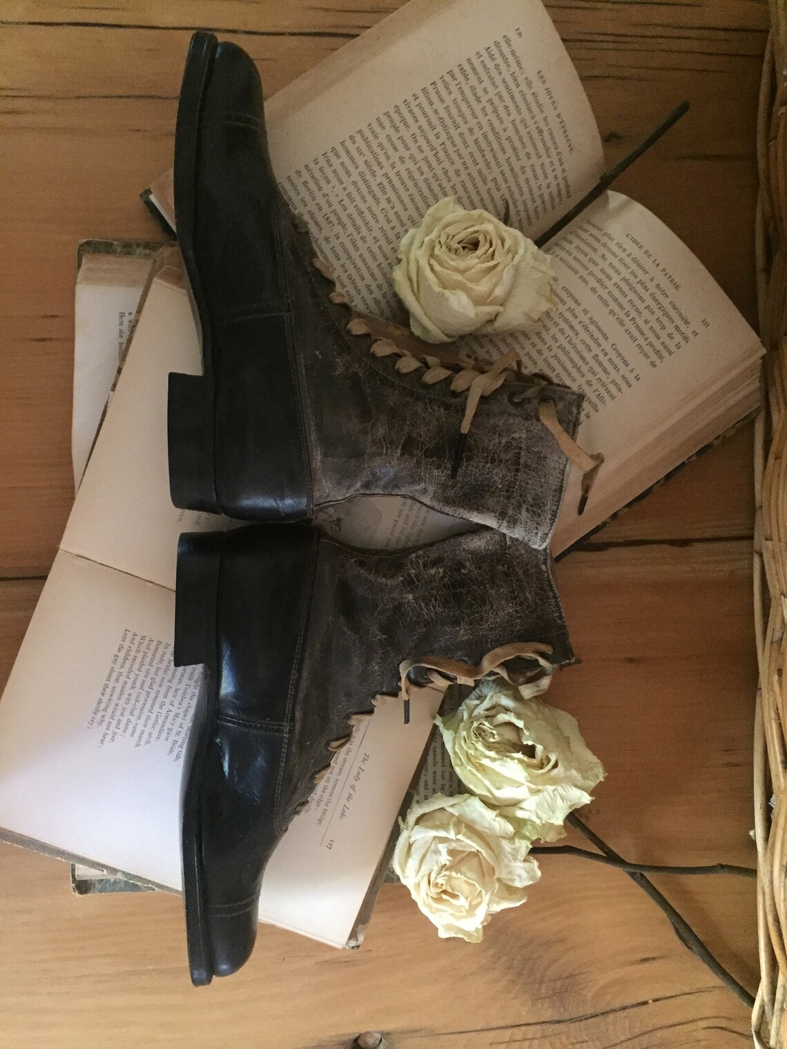 Edwardian Childs Shoes Antique Childs Boots Victorian Child Etsy