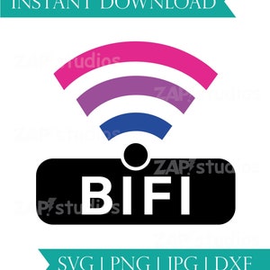 Il mio segnale BiFi è forte, Bi Pride svg, bisessuale, simbolo bifi, bi quote png, Bi Pride jpg, BiFi clip art, Bisexual Pride sublimazione