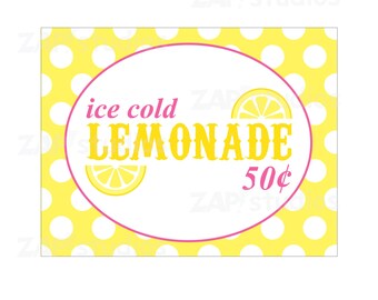 Lemonade 25 Cents Etsy
