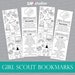Girl Scout Promise and Law Bookmark Printable Girl Scout | Etsy