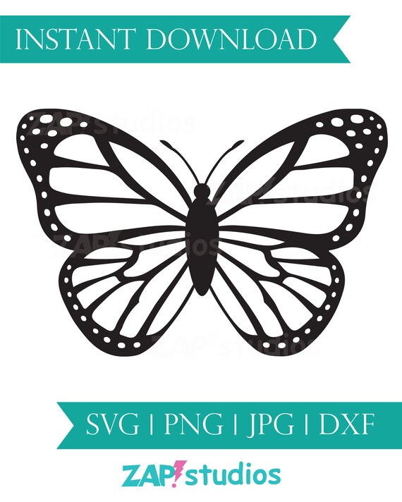 Download Monarch Butterfly Svg Png Simple Monarch Art Simple Etsy