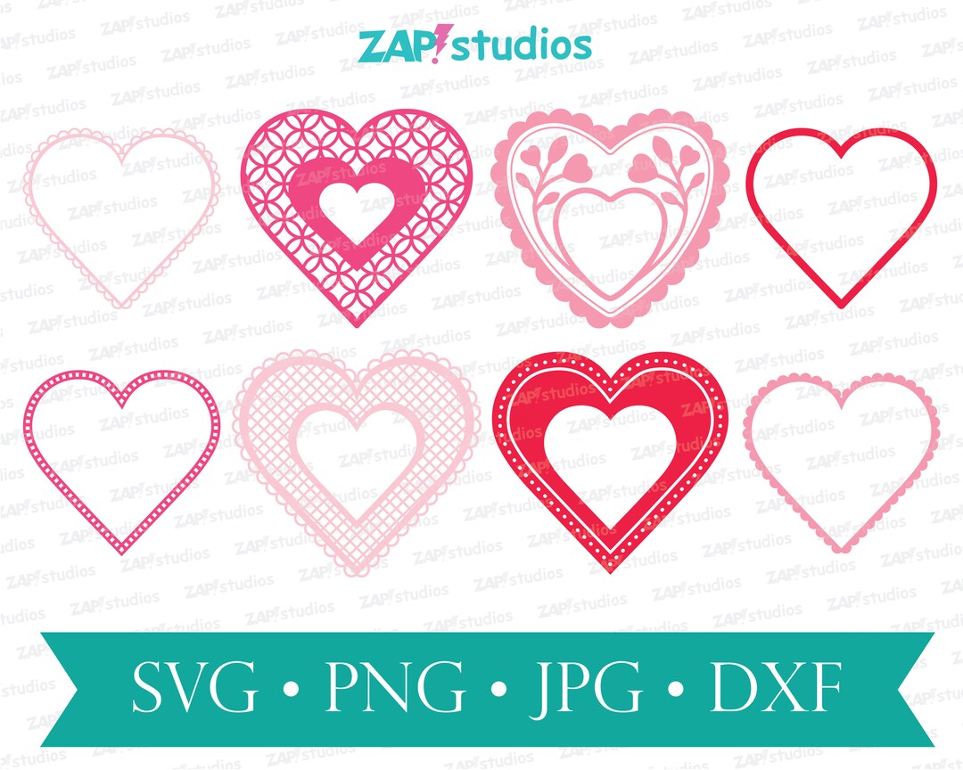 Heart Doily SVG, Heart Clip Art, Valentines Day Svg, Lace Heart Cut
