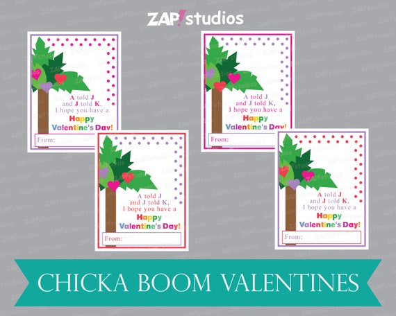The Learning Station Boom Chicka Boom: Valentine's Day Chicka Chicka Boom Boom Valentines Chicka Book Valentine | Etsy