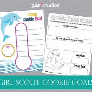 Printable Girl Scout Cookie Goal Poster Girl Scout Cookies - Etsy
