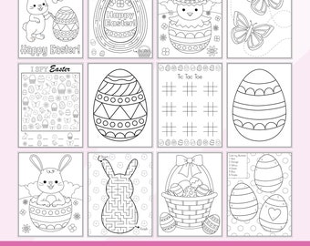 Easter Coloring Pages, Easter Egg Coloring Pages, Printable Coloring Sheet, Printable Coloring Pages, Easter Activities for kids, Coloring