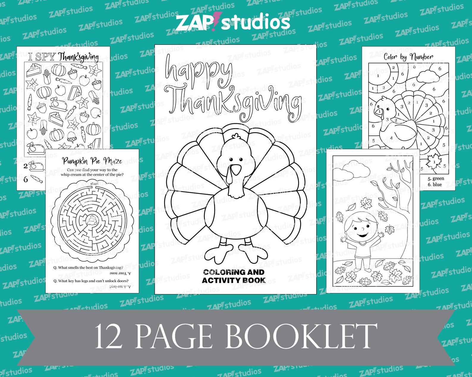 Printable Thanksgiving Activity Booklet Thanksgiving - Etsy