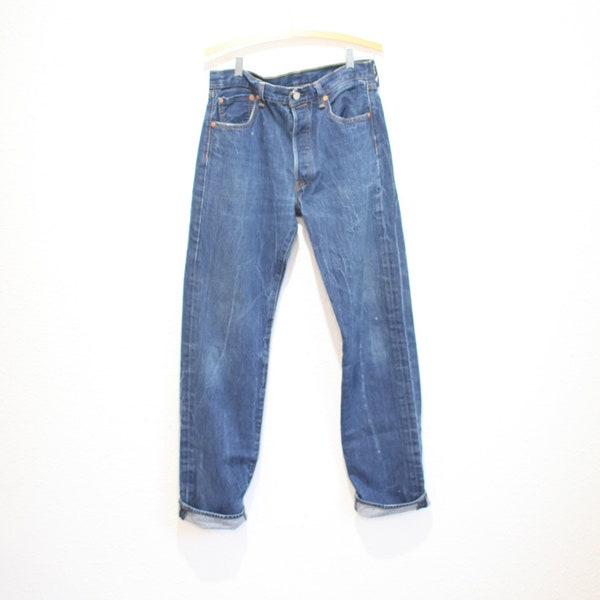 vintage 1990s levis 501  jeans denim 32 x 38 #0745