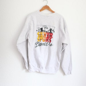vintage 90s square dancer gray crewneck sweatshirt #086
