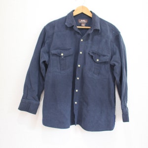 ’80s BIGMAC SHORT SLEEVE CHAMBRAY SHIRT Vintage 1980's Big Mac Chambray Shirt 2XL Blue Short Sleeve