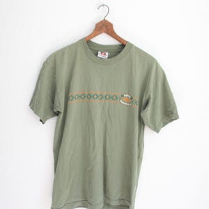 vintage 90s kona brewing co hawaii sin faded green t shirt XL #0200