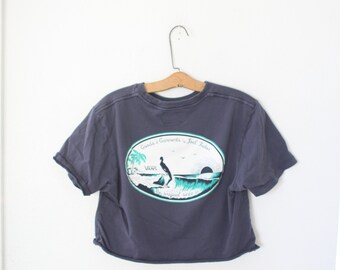 vans checkered crop top